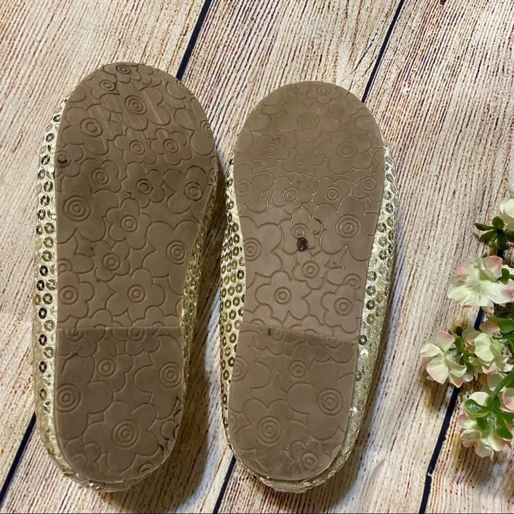 Koala kids  Toddler girls gold sparkly dress shoes